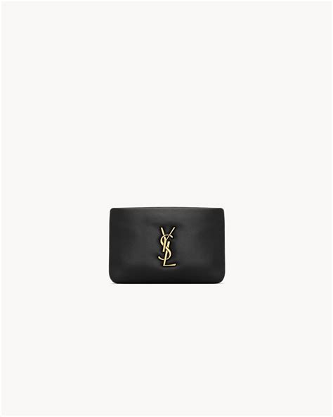 ysl flap and zipper card holder|CALYPSO zip card case in lambskin .